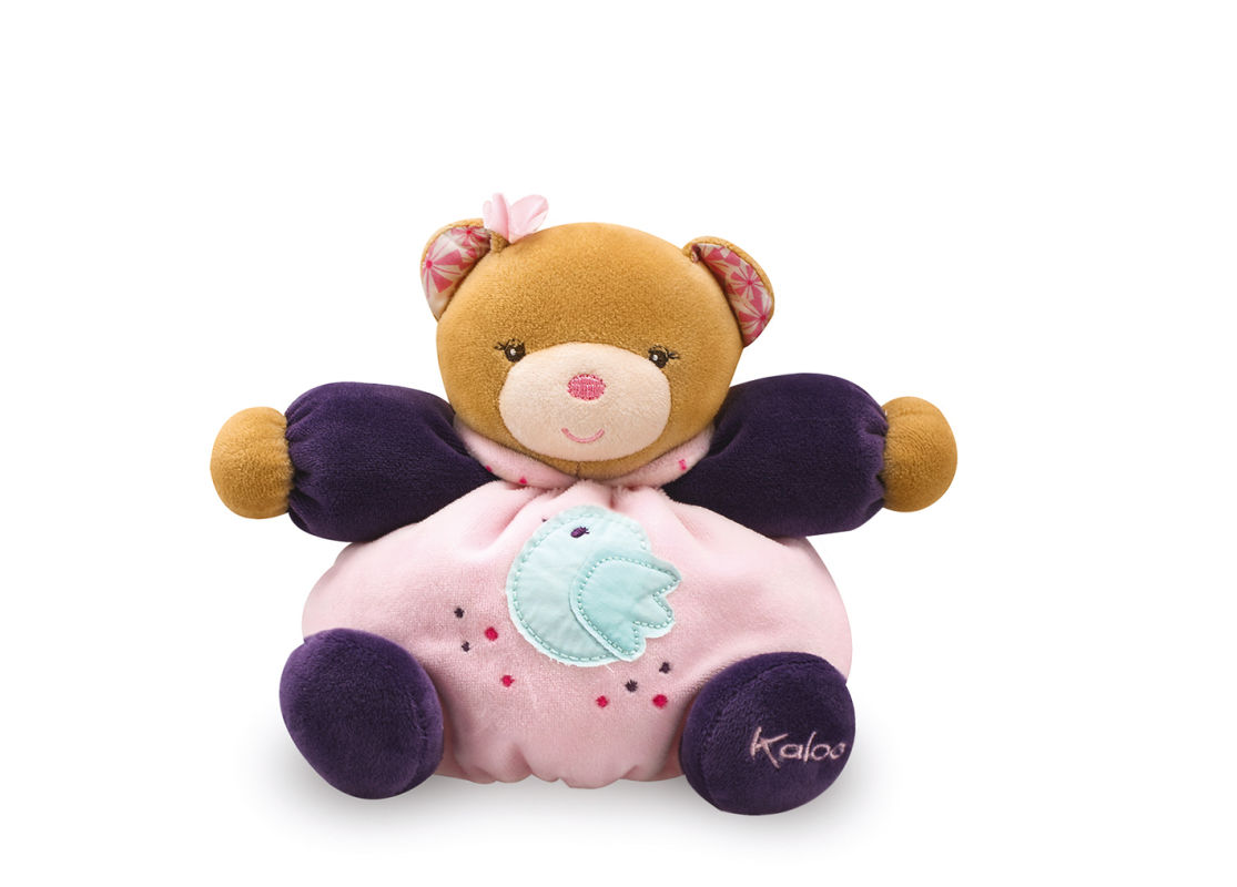 petite rose baby comforter pink purple bear blue bird 